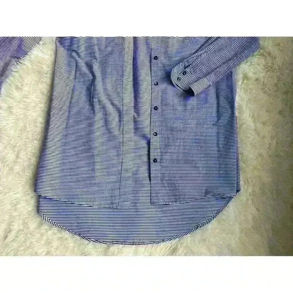 Soft Surroundings cold shoulder button down collared tunic.  Size M. - Picture 2 of 6